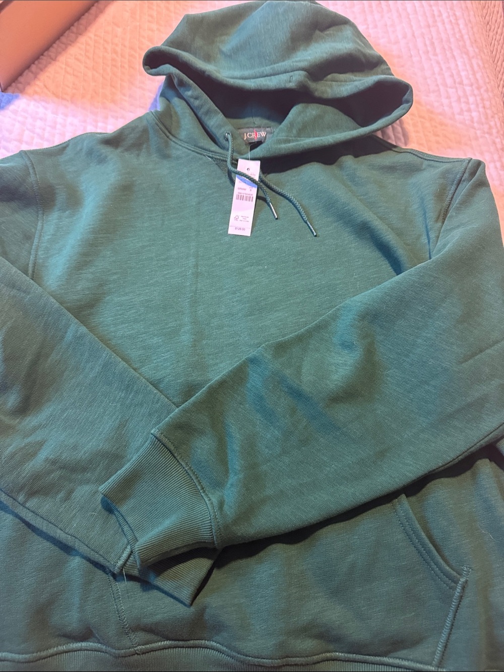 J. Crew Men's Green Pullover Hoodie